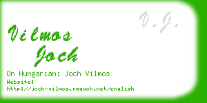 vilmos joch business card